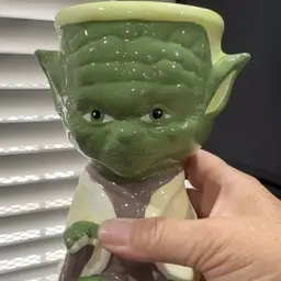 Yoda Mug With Succulent