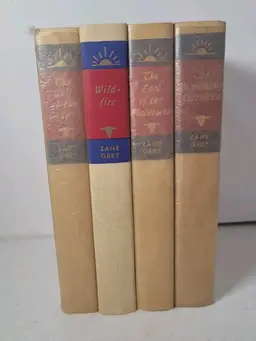 Zane Gray Wildfire, Vanishing American, Plainsmen, And Call Of The Canyon 1952