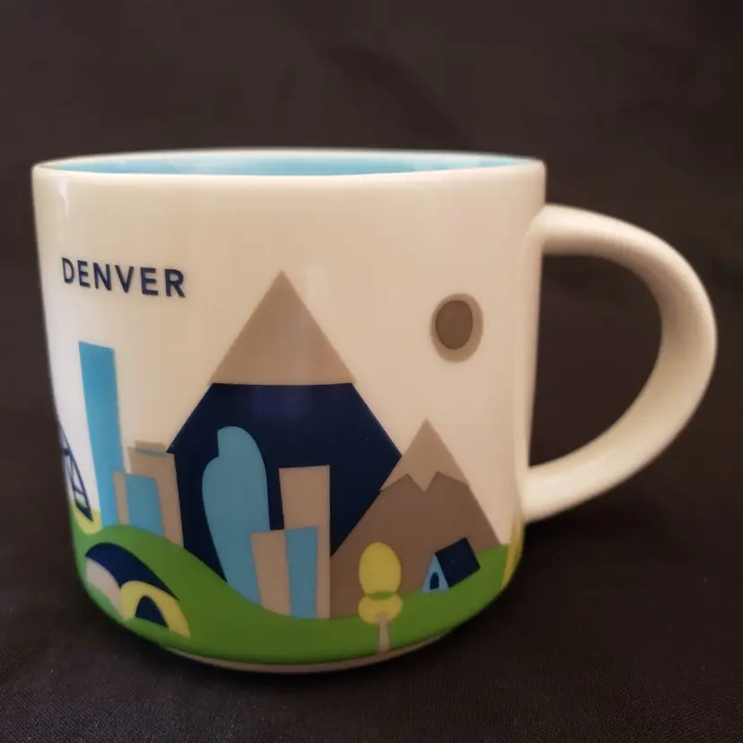 STARBUCKS DENVER Colorado - Coffee Mug - You Are Here - 2015 - 14 oz - READ DESC
