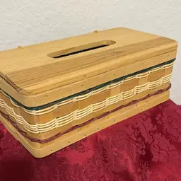 Wicker/Wood Woven Tissue Cover