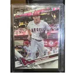 2017 Mike Trout White Jersey Los Angeles Angels