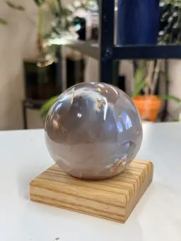Wood Tealight or Crystal Sphere Holder