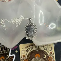 Coffin And Roses Necklace