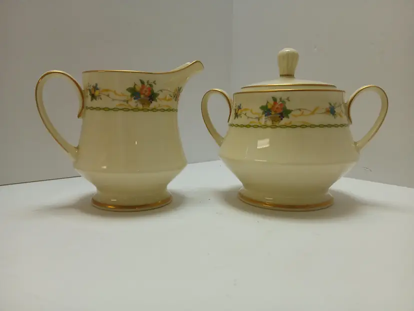 Noritake Normandy Cream and Sugar Set