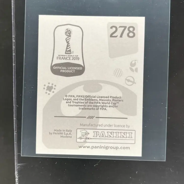 Kim Little 2019 Panini Women’s World Cup Sticker Scotland Soccer Card