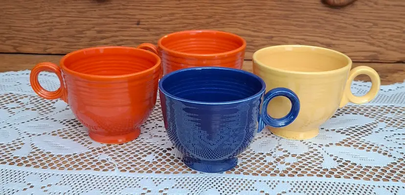 #04 Yellow - Vintage Homer Laughlin Fiestaware Ring Handle Cup - Choice