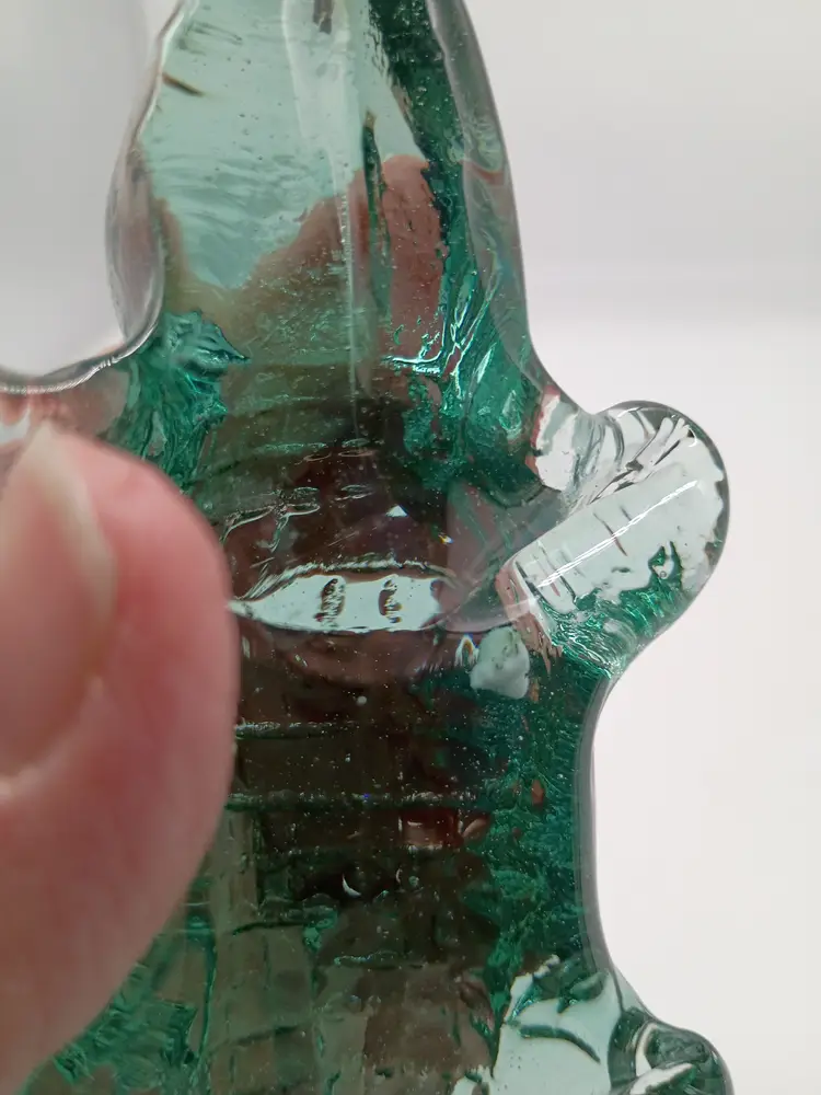 Recycled Glass Crocodile Alligator Hanging Suncatcher Ornament Figurine