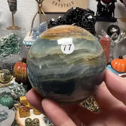 Blue Onyx Sphere 72mm #77