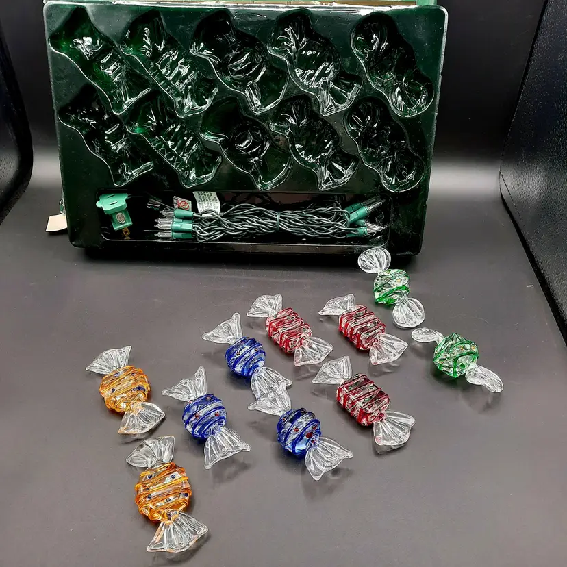 Vintage Department 56 Candy String Lights Christmas Rare HTF