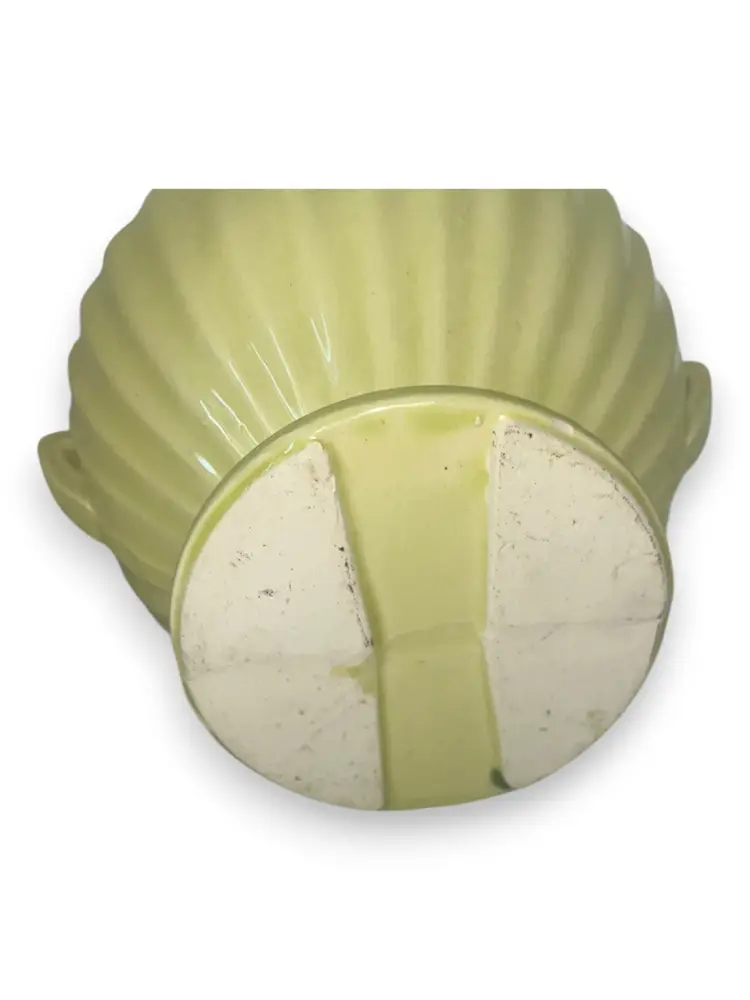 Vintage Yellow Jardinier | pottery | euc