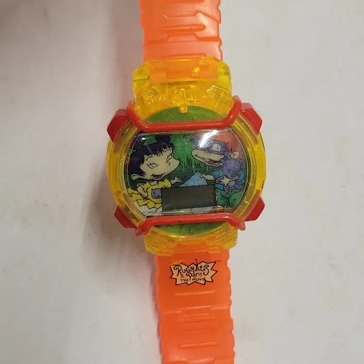 Rugrats Movie Plastic Watch 90s - Used Battery Needed Wear Vintage