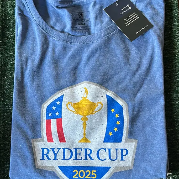 2025 Ryder Cup Bethpage, Black T-Shirt, Size Women’s Large