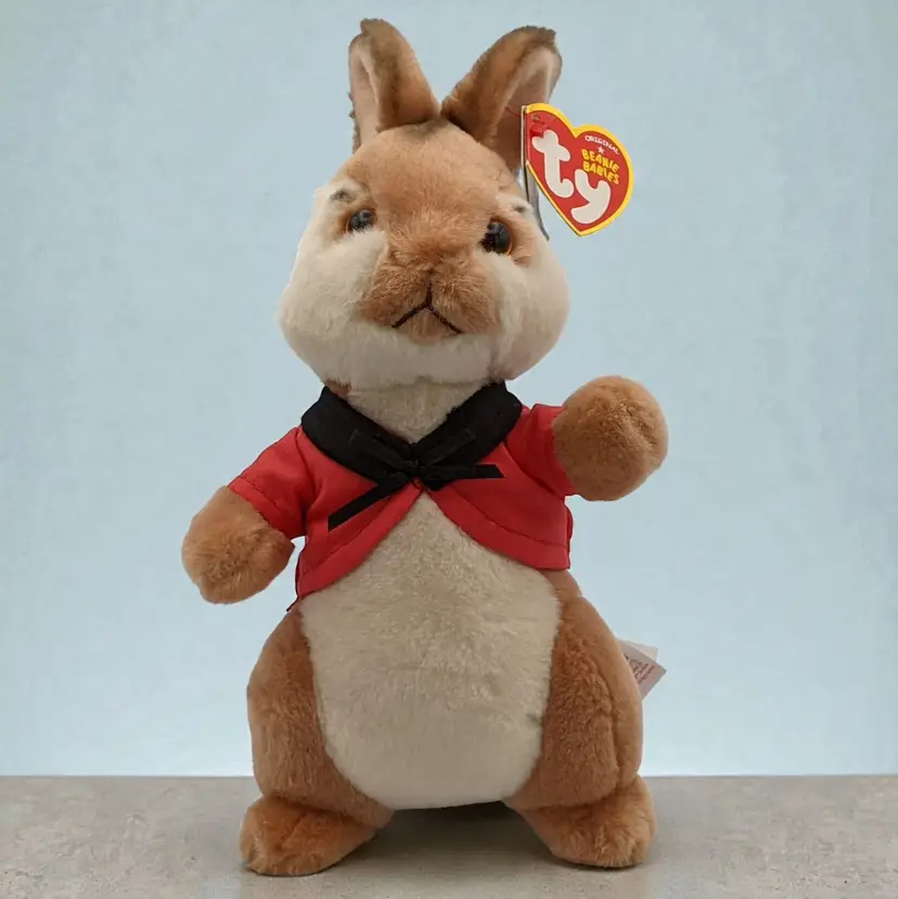TY Beanie Baby 8" FLOPSY Peter Rabbit Movie Beatrix Potter Plush Stuffed Animal
