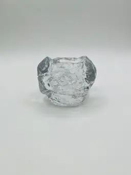 Vintage Snowball Candle Holder 3" Votive MCM Mid Century Decor