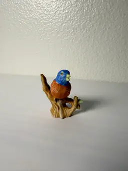 Vintage Hand Painted Eastern Bluebird