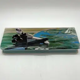 Vintage Rare Pencil Case NASA Space Shuttle Puffy Vinyl Magnetic Close