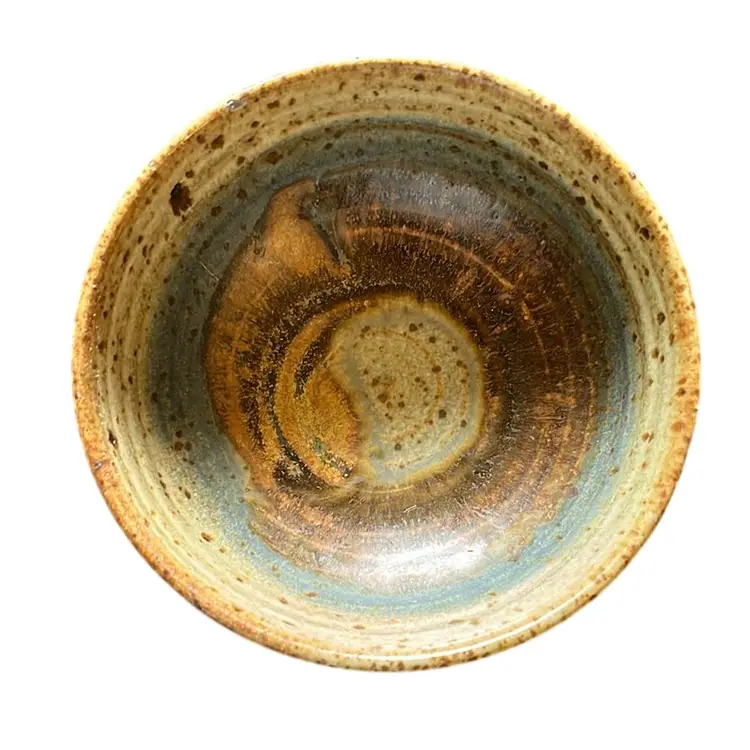 Vintage Signed Handmade Pottery Bowl