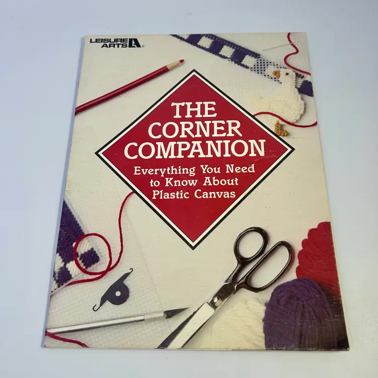 Vintage Plastic Canvas Instruction Booklet: Leisure Arts, 1989