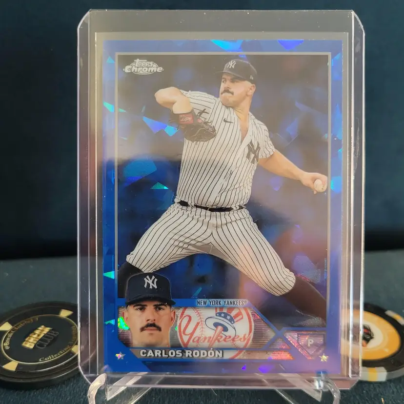 Carlos Rodon 2023 Topps Chrome Update Sapphire New York Yankees