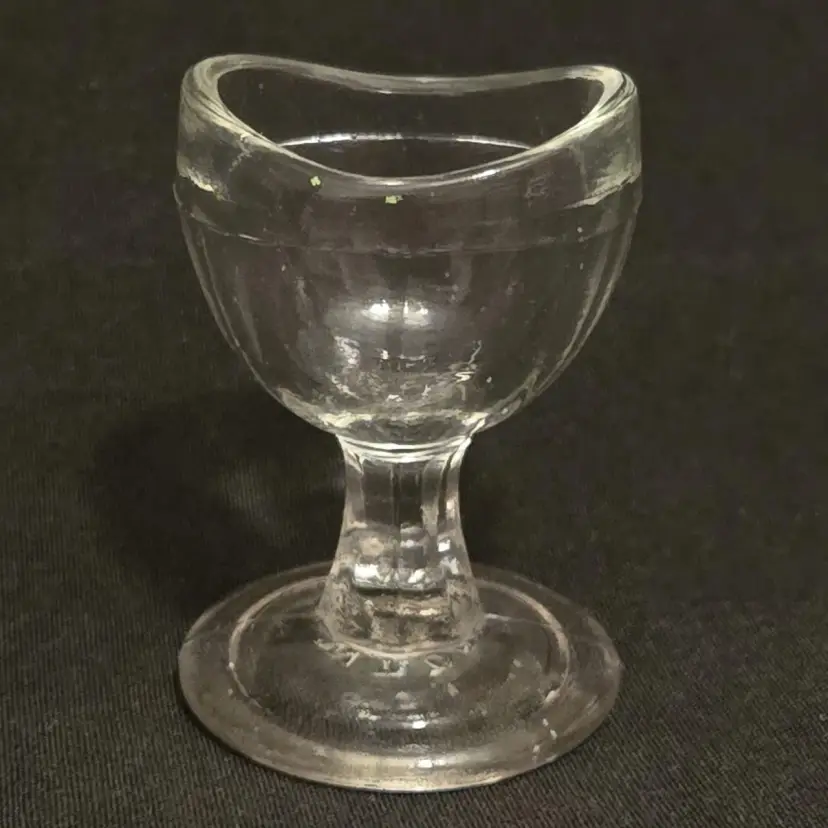 Eye Cup Bath Glass Wash Whithall Tatum W.T. Co. Optical 2⅜" Tall Vintage