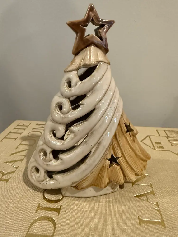 Christmas Tree Ceramic Votive Holder