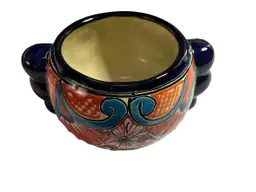 Item #614 Talavera Bule Pot with handles  Medium