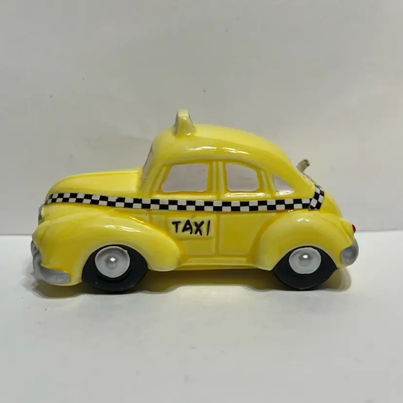 MARKDOWN! 1987 Dept 56 Yellow Taxi Snow Village ~2” x 3.75” x 2”