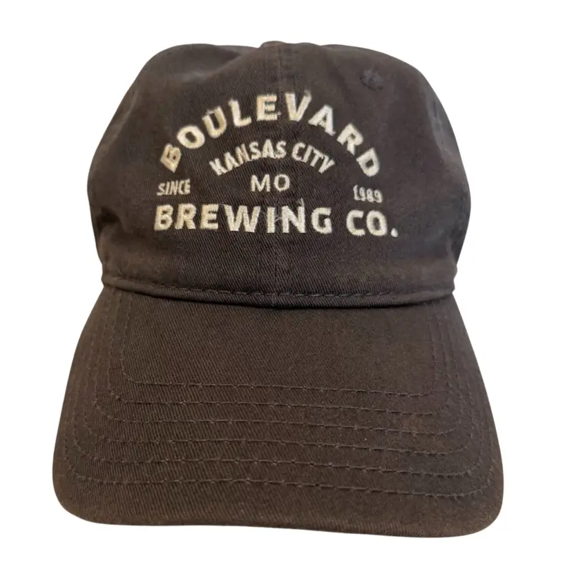 Boulevard Brewing Co Kansas City Distressed Charcoal Gray Adjustable Hat