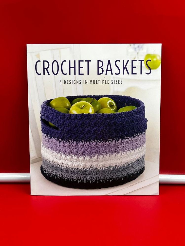 Crochet Baskets 4 Designs Instructions Book Leisure Arts Organize Crafts