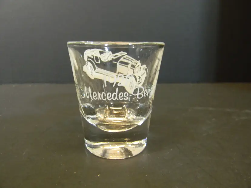 1928 Mercedes Benz shot glass
