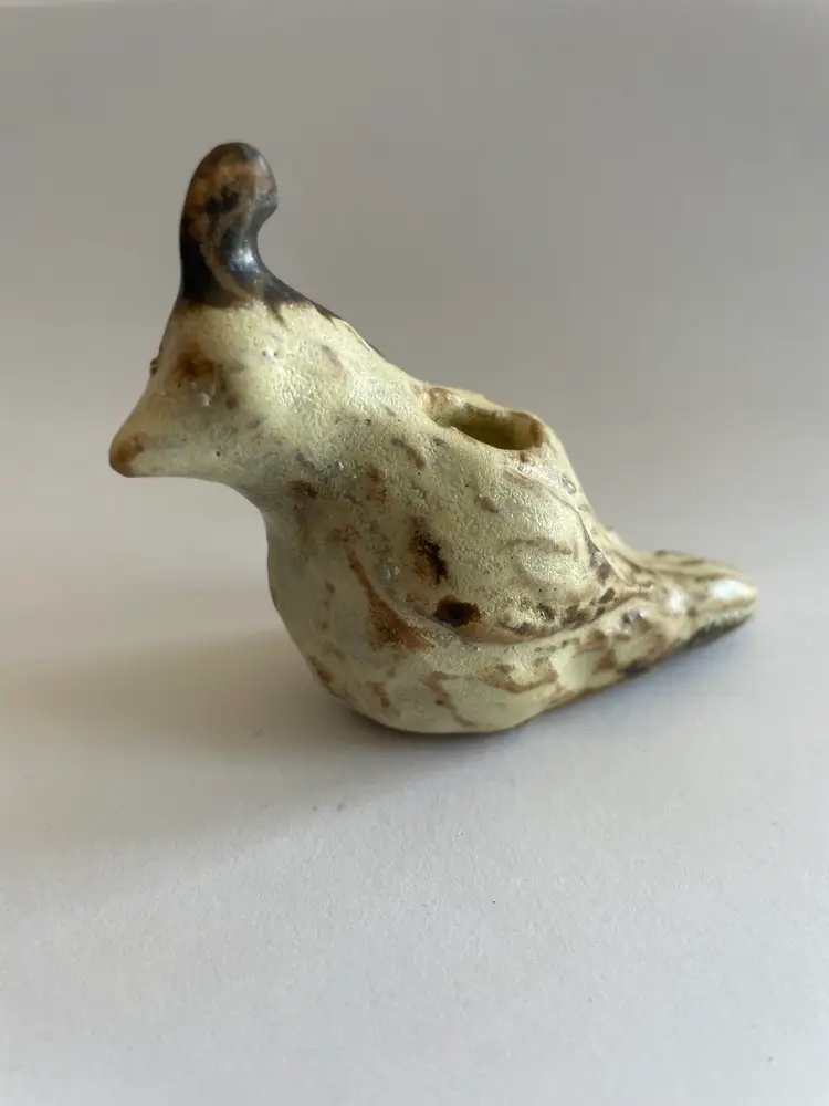 Pottery Quail Bead