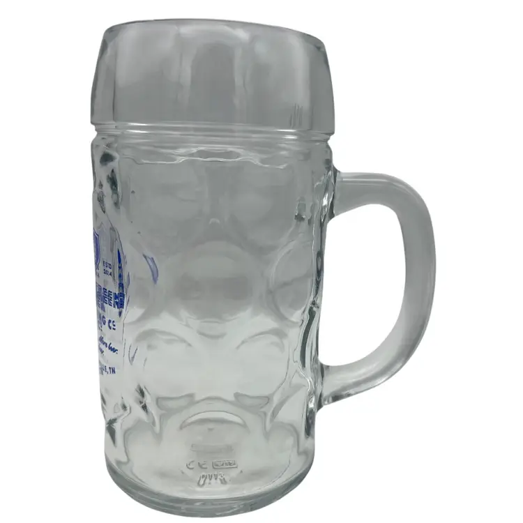 Mill Creek Brewing Co Nolensville TN 0.5L Logo Dimpled Beer Stein Glass Mug Bar