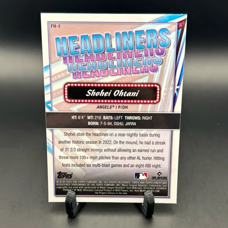 2023 Topps Shohei Ohtani Headliners Refractor