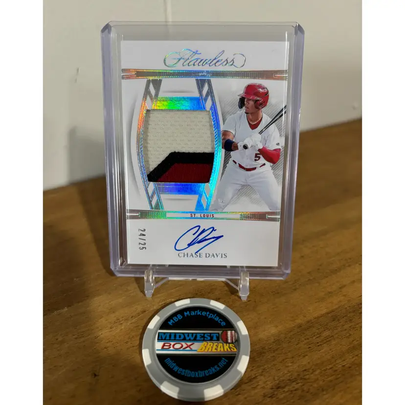 Chase Davis - 2024 Flawless Patch Auto /25 - St. Louis Cardinals