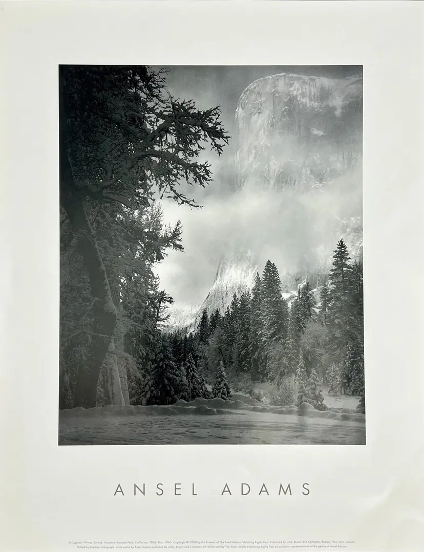 Ansel Adams 11”x14” Authorized Edition Photo Print El Capitan Yosemite 2000
