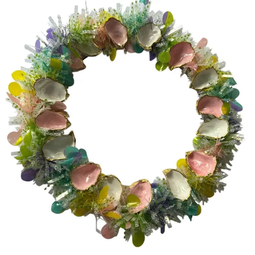 Oyster Shell Easter Wreath
