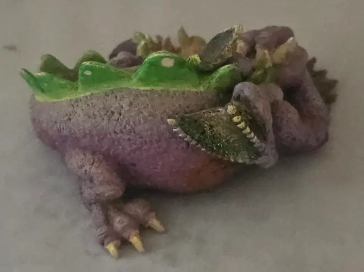 Franklin Mint Mood Dragon Snoozy Dragon Figurine Limited Edition Violet Gem