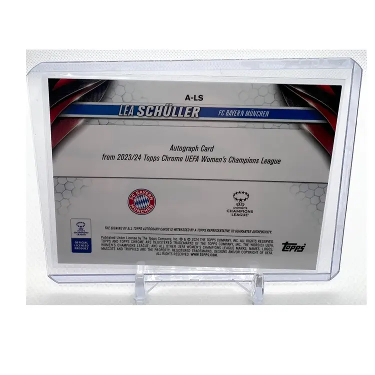 2023-24 Topps Chrome #A-LS Lea Schuller /199 Pink Refractor Auto
