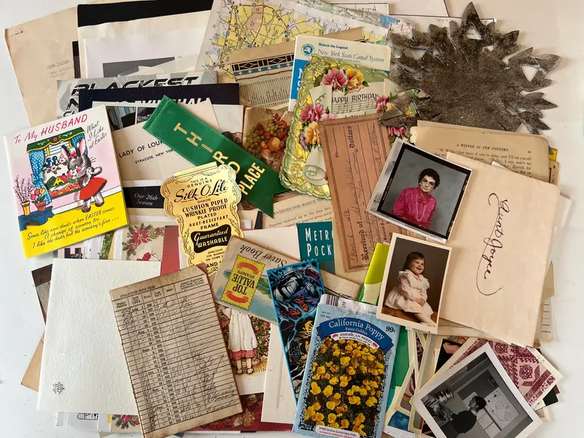 Huge Ephemera Craft Set. Junk Journaling, Smash Books, Scrapbooking. 100+ Items Antique Lot #15