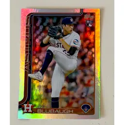 AJ Blubaugh RC Rainbow Foil Houston Astros