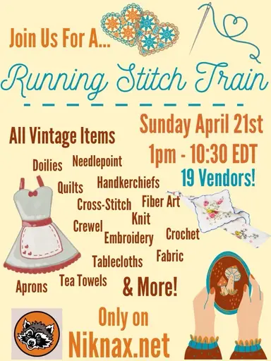 Running Stitch Train - Linens & Things Sale