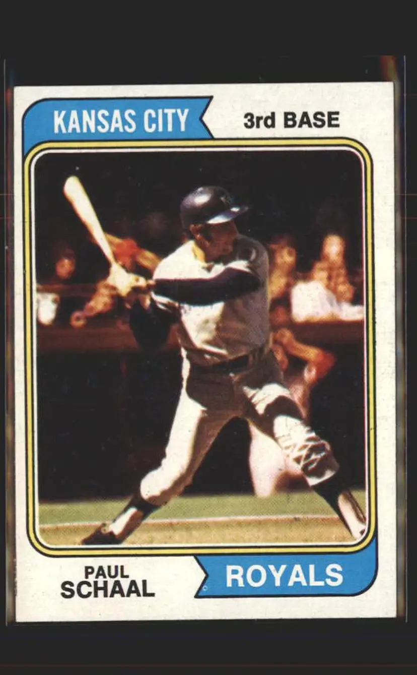 1974 Topps #514 Paul Schaal - (pk5) - Kansas City Royals