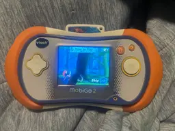 Vtech Mobigo 2 Touch Learning System Handheld & Game Tested Comes With Brave