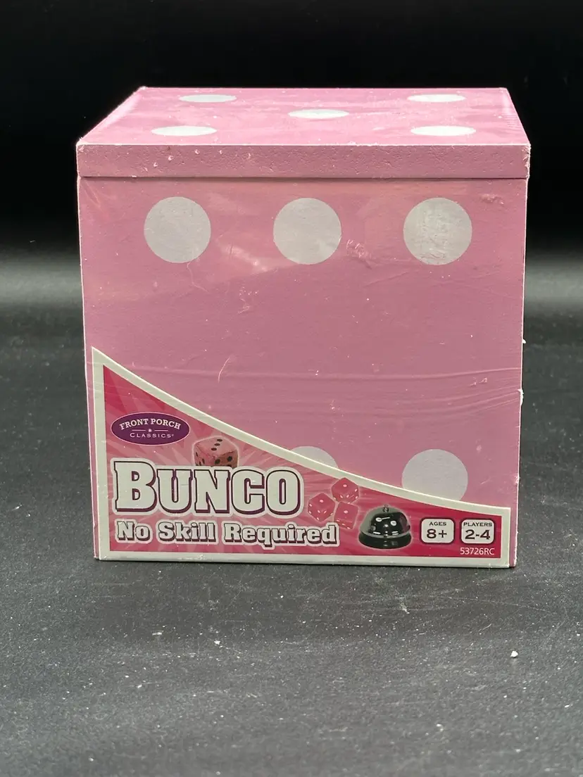 BUNCO Game No Skill Required Front Porch Classics BRAND NEW Pink Die SEALED BOX