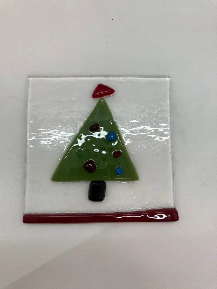 Small fused art Christmas Tree