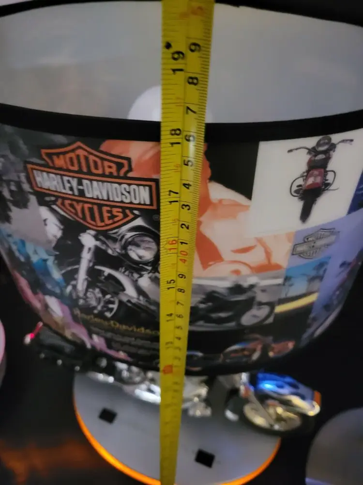 Harley-Davidson Motorcycle Heritage Softail Table Lamp -As Is READ Description
