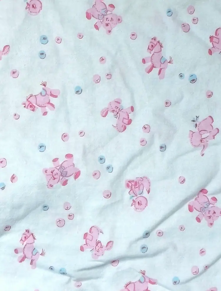 Vintage White Pink Animal Small Throw Pillow Cover Set Pillowcase Cutter Fabric