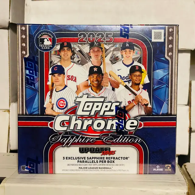 2025 Topps Chrome Update Series Sapphire Edition Box