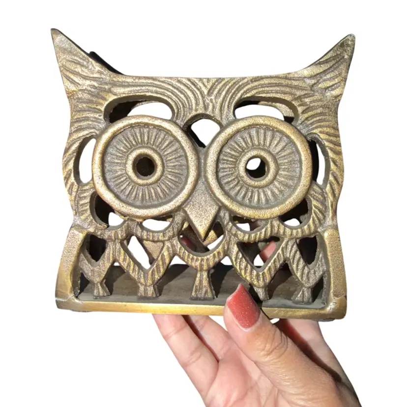 Metal Owl Napkin Holder