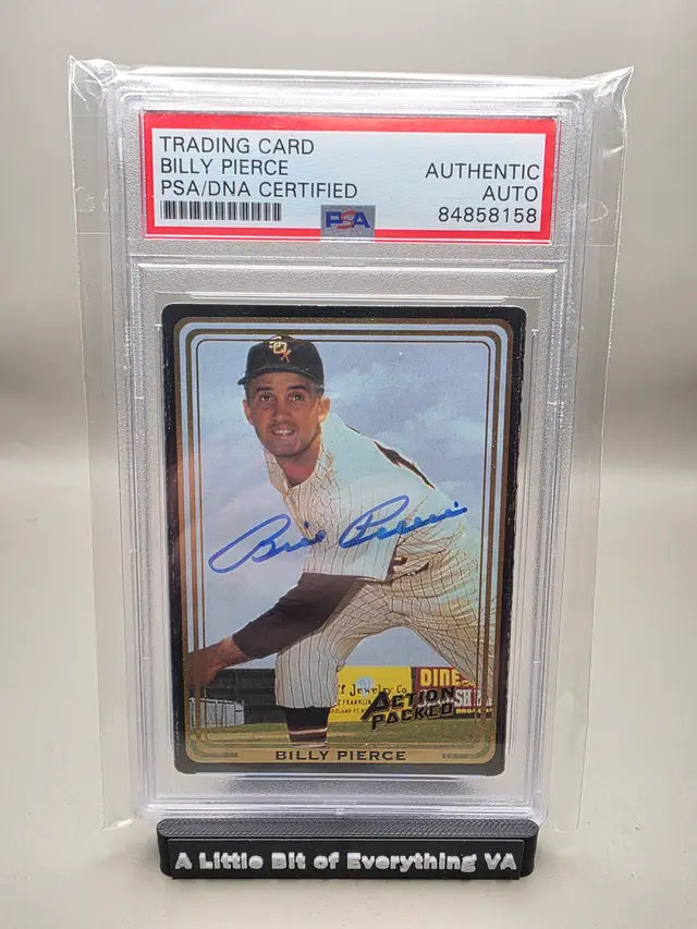 Billy Pierce #38 1993 Action Packed All-Star Gallery Series PSA Authenticated Auto